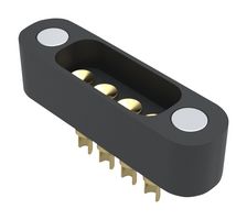MILL-MAX 878-20-004-00-011000 Spring Loaded Connector, Target Header, 4 mm, 1 Row, 4 Contacts, Through Hole, Solder Cup