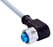 SICK YG2A15-020VB5XLEAX Sensor Cable, 90° M12 Receptacle, Free End, 5 Positions, 2 m, 6.6 ft