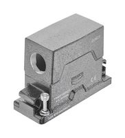 HARTING 19405160521 Heavy Duty Connector, 2x M25, Hood, Side Entry, Aluminum Die-Cast, Screw, 16B