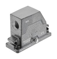 HARTING 19405161581 Heavy Duty Connector, M25, Hood, Side Entry, Aluminum Die-Cast, 1 Lever, 16B