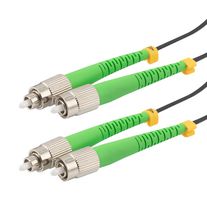 L-COM FCA-SFCAFCAD2 Cable de Fibra Óptica, Monomodo, 2 Fibras, 9µm / 125µm, FC Dúplex a FC Dúplex, 6.6 pies