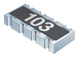 BOURNS CAT16-1003F4LF Fixed Network Resistor, 100 kohm, Isolated, 4 Resistors, 1206 [3216 Metric], Concave, ± 1%