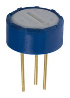 BOURNS 3345P-1-502 Trimmer, 11.43mm Dia, Single Turn, Wirewound, Top Adjust, 5 kohm, Through Hole, 1 Turns