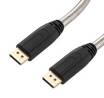 L-COM DP8KA-5M Cable de Audio / Video, Armado, 8K, DisplayPort Macho, DisplayPort Macho, 16.4 ft, 5 m, Negro