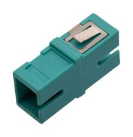 L-COM FOA-510B-AQU Fiber Optic Adapter, Aqua, OM3 Multimode, SC Simplex, SC Simplex, Straight Adaptor