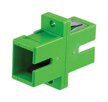 L-COM FOA-511B-GRN Fiber Optic Adapter, Green, w/ Flange, Singlemode, SC Simplex, SC Simplex, Straight Adaptor, APC