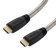 L-COM HD8KA-3M Audio / Video Cable Assembly, Armored UHS, 8K, HDMI Type A Plug, HDMI Type A Plug, 9.8 ft, 3 m