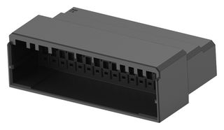 TE CONNECTIVITY 1-1903127-6 Connector Housing, 2 Row, Black, Dynamic D-1100D Series, Plug, 32 Positions, 2 mm
