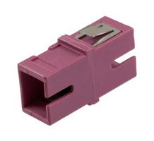 L-COM FOA-510B-HVI Fiber Optic Adapter, Heather Violet, OM4 Multimode, SC Simplex, SC Simplex, Straight Adaptor