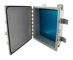 L-COM NBPCSL121004-KIT Plastic Enclosure, w/Alum Mount Plate, Outdoor / Weatherproof, Polycarbonate, 387.4 mm, 322 mm