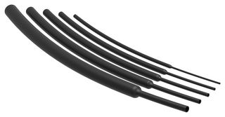 TE CONNECTIVITY VERSAFIT-3/16-0-SP Heat Shrink Tubing, 2:1, 0.21 ", 5.21 mm, Black, 492 ft, 150 m