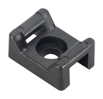 ABB - THOMAS & BETTS TC142X Cable Tie Mount, Screw, 0.2 ", UV Black, Nylon 6.6 (Polyamide 6.6), 0.92 ", 0.56 "