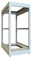 HAMMOND C2F194236LG1 Marco Abierto, Gabinete, 24U, Acero, Gris