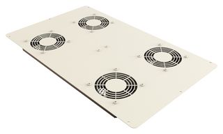 HAMMOND C2T2423F4TLG1 Fan Top Panel, Ball Bearing, 115VAC, Light Gray, C2TF Series