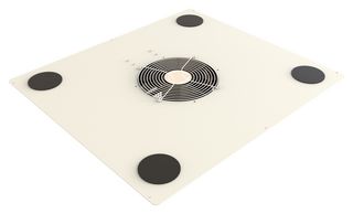 HAMMOND C2T2436F10CELG1 Fan Top Panel, Ball Bearing, 115VAC, Light Gray, C2TF Series