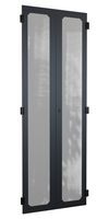 HAMMOND C4BD3077VBK1 Enclosure Accessory, 44U, Vented Barn Door, Hammond C4 Series Cabinets, Steel, Black, 76.81 "