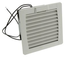 HAMMOND PF11000T12LG230 Enfriador de Carcasa, Ventilador con Filtro 17CFM, Serie PF GEN4, ABS, 10 W/°C, 109 mm, 109 mm