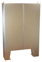 HAMMOND 1422N4S16B12FQT Metal Enclosure, 2 Door, Floor Mount, 316 Stainless Steel, 1.53 m, 1.22 m, 322 mm, IP66