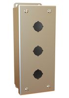 HAMMOND 1435S16C Alojamiento Metálico, 3 Orificios, Push Button, Acero Inoxidable 316, 203 mm, 83 mm, 70 mm, IP66