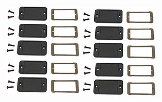 HAMMOND 1457CEP-10 Accesorio de Carcasa, EMI/RFI, Panel de Extremo, Aluminum, Negro, Hammond 1457C Series Enclosures