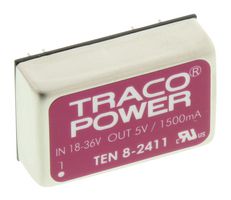 TRACO POWER TEN 8-2411 Isolated Through Hole DC/DC Converter, ITE, DIP, 2:1, 8 W, 1 Output, 5 V
