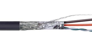 L-COM CBL-USB2-2824-1000 Multiconductor Cable, 1 Pair, 28AWG, Shielded, 2 Conductor, 24 AWG, 1000 ft, 304.8 m