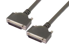 L-COM CPMS25MM-10 Computer Cable, D Sub 25 Position Plug, D Sub 25 Position Plug, 10 ft, 3.05 m, CPMS25MM Series