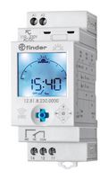 FINDER 12.81.8.230.0000 Interruptor (Switch) con Temporizador, Interruptor Astro, Riel DIN, SPDT, 16 A, Digital, 12 Series