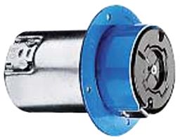 HUBBELL WIRING DEVICES HBL26521 Power Entry Connector, Power Entry, 60 A, Blue, Steel Body, 600 V