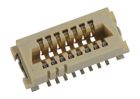 AMPHENOL COMMUNICATIONS SOLUTIONS 91930-21115LF Mezzanine Connector, Receptacle, 1 mm, 2 Rows, 15 Contacts, Surface Mount, Copper Alloy