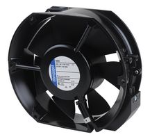 EBM-PAPST 6424 DC Axial Fan, 24 V, Rectangular with Rounded Ends, 172 mm, 51 mm, Ball Bearing, 241.3 CFM