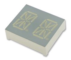 KINGBRIGHT PDC54-11GWA Alphanumeric LED Display, Green, 20 mA, 6.9 mcd, 2, 13.8 mm, 2.2 V