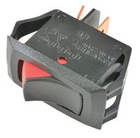 CARLING TECHNOLOGIES RA911-VB-B-9-V Rocker Switch, VISI-ROCKER, Off-None-On, SPST, Non Illuminated, Panel Mount, Black