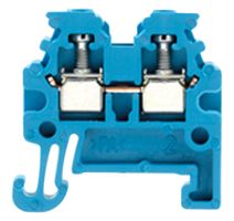 WEIDMULLER 1754170000 DIN Rail Mount Terminal Block, 2 Positions, 26 AWG, 14 AWG, 1.5 mm², Screw, 15 A