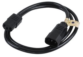 EATON TRIPP LITE P004-004 Mains Power Cord, IEC 60320 C14 to IEC 60320 C13, 1.2 m, 10 A, 250 VAC, Black