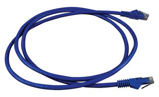 EATON TRIPP LITE N201-005-BL Ethernet Cable, Cat6, Cat6, RJ45 Plug to RJ45 Plug, UTP (Unshielded Twisted Pair), Blue, 1.5 m