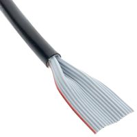 3M 3759/09 Ribbon Cable, Round Jacketed Flat, Spliced, Unshielded, 9 Conductor, 28 AWG, 100 ft, 30.5 m
