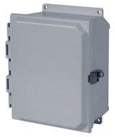 HAMMOND PJU1084L Carcasa de Plástico, Puerta con Bisagra Continua con Tornillos, Cubierta Sólida, Junction Box