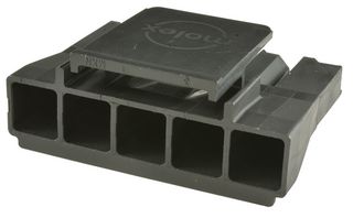 MOLEX 44441-2005 Connector Housing, Black, UL 94V-0, Sabre 44441 Series, Receptacle, 5 Positions, 7.5 mm