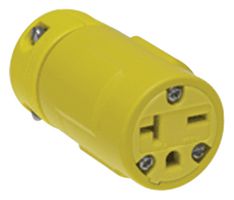 MOLEX 1548 Power Entry Connector, Electrical AC Power, 20 A, Yellow, 250 V