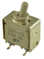 NKK SWITCHES G3T13AP Toggle Switch, On-Off-On, SPDT, Non Illuminated, G3T Series, Panel Mount, 100 mA