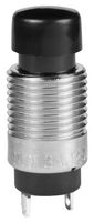 NKK SWITCHES SB4011NOM-2A Pushbutton Switch, SB40 Series, 12.5 mm, SPST-NO, Off-(On), Round, Black