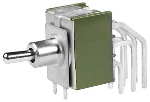 NKK SWITCHES M2032S2A2W30 Toggle Switch, On-On, 3PDT, Non Illuminated, M Series, Panel Mount, 6 A