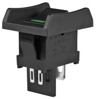 NKK SWITCHES JWS11BAAF-A Rocker Switch, On-None-Off, SPST, Illuminated, Panel Mount, Black, JWS Series