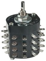 NKK SWITCHES HS16-4N Rotary Switch, 11 Position, 4 Pole, 30 °, 12 A, 250 V, HS Series