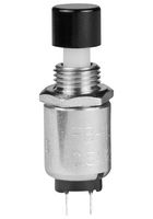 NKK SWITCHES FB15ANEP2-FA Pushbutton Switch, FB Series, 5.3 mm, SPST-NO, Off-(On), Round, Black