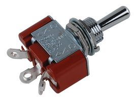 NKK SWITCHES S308/328 Toggle Switch, (On)-Off-(On), SPDT, Non Illuminated, S300 Series, Panel Mount, 20 A