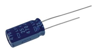 CHEMI-CON ELXY250ELL471MJ20S Electrolytic Capacitor, LXY Series, 470 µF, 25 V, ± 20%, PC Pin, 5000 hours @ 105°C, Polar