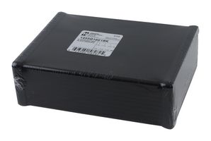 HAMMOND 1455Q1601BK Metal Enclosure, 1455 Series, Extruded, Metal End Panels, Small, Extruded Aluminum, 51.6 mm, 125 mm