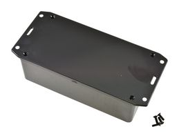 HAMMOND 1591DFLBK Plastic Enclosure, Flame Retardant, UL94V-0, IP54, Flanged Lid, Multipurpose, ABS, 149.9 mm, 80 mm